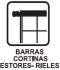 barras armarios y cortinas, estores, rieles